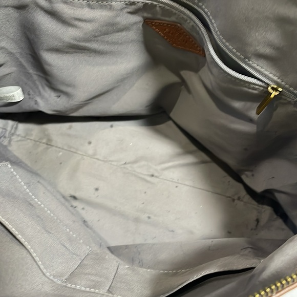 Fossil Felicity Satchel Tote Bordeaux Leather Bag Purse Double Shoulder Strap - Picture 15 of 16